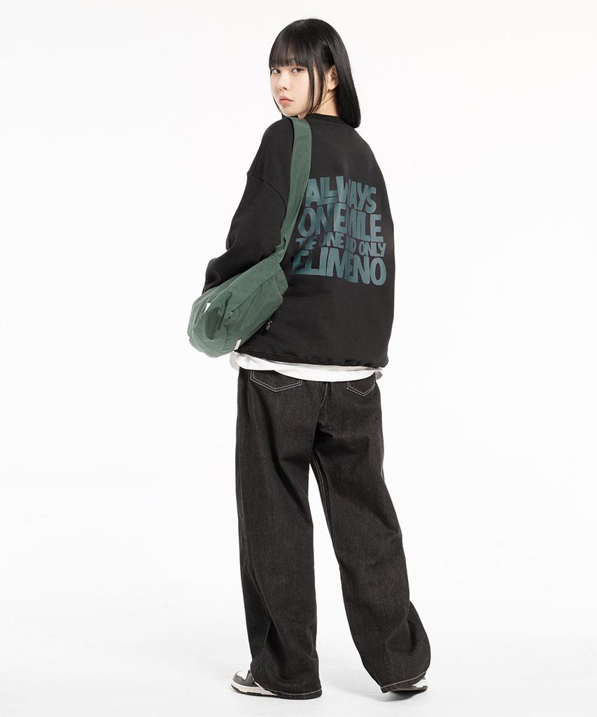 ELIMENO El Oao Oversized Sweatshirt Black (Mint)