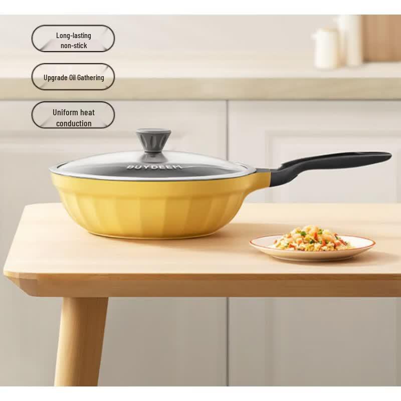 Buydeem 30cm Non-stick Stir-fry Pan