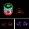 New 2026 Car Sticker For Ford 7 Colors LED Car Cup Holder Lights Luminous Coaster Water Cup Pad For Ford Escape Kuga Mondeo Ecos