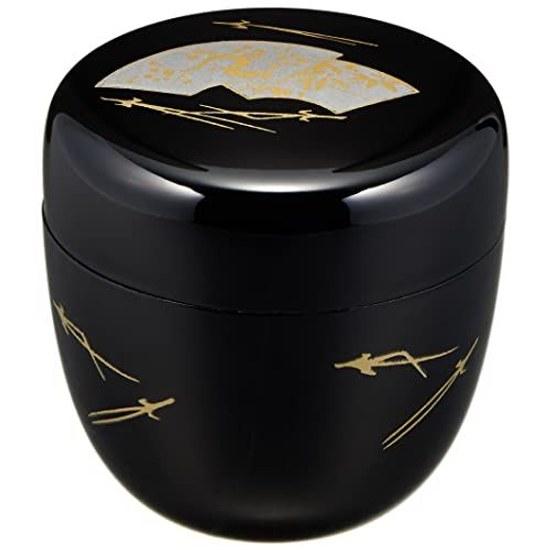 Nakatani Brothers Trading Company Yamanaka Lacquerware 2.2 Natsume Black Fan Shape 33-4803