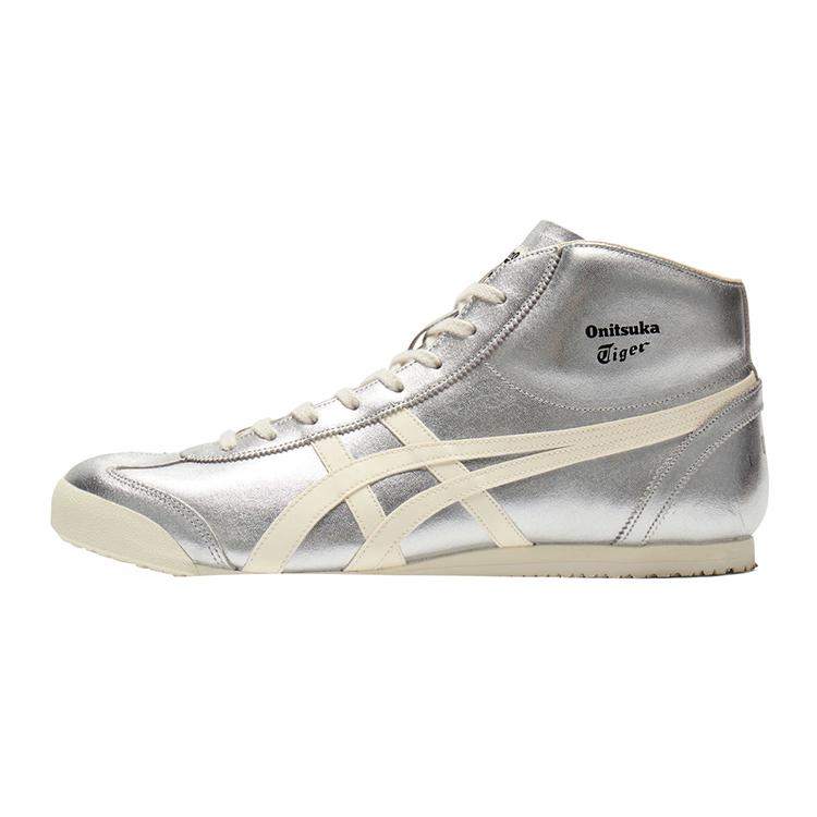 Onitsuka Tiger Mexico Mid Runner Sports Retro Durable Mid-Top Lifestyle Casual Shoes Unisex sneaker Silver 1183B577-020