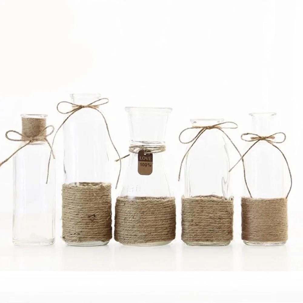 2MM 100M/lot DIY Crafts Natural Jute Twine Cord Brown Twine Rope Jute Rope  For Gift Wrapping Wedding Christmas Decor