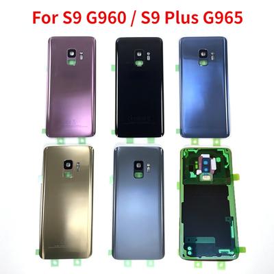 Zurück Für Samsung Galaxy S9 Plus S9 + G965 G965F S9 G960 G960F Batterie Hintere Tür Gehäuse mit Kamera objektiv