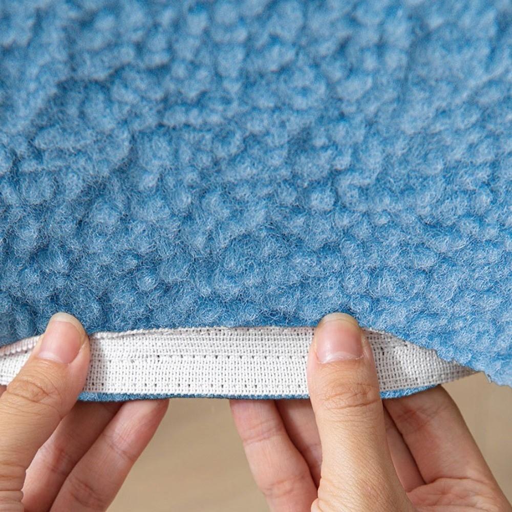 Stretch Office Chair Covers Cozy Plush Chair Seat Protector Removable Armchair Seat Cover Kitchen