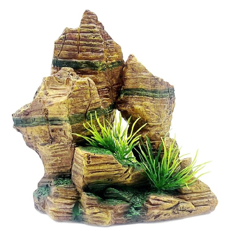 DIY Aquarium Fish Tanks Artificial Resin Rockery Plant Ornament Landscape Decors