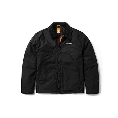 Veste décontractée chaude légère matelassée en polaire unie résistante à l'eau pour homme vestes Noir A5VD5-001