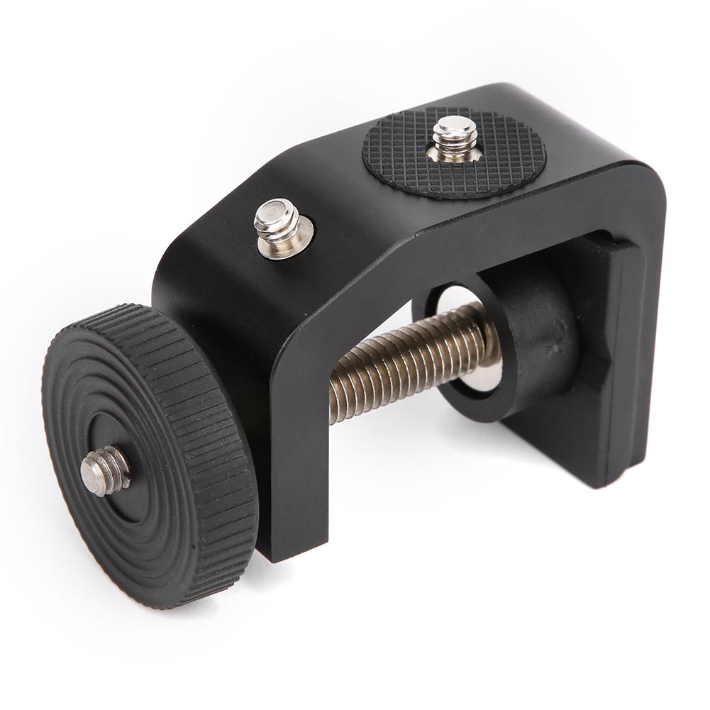 Stop Aluminium Klips Kształt C Stały Zacisk Biurkowy do Latarki Aparatu Stojak Statyw