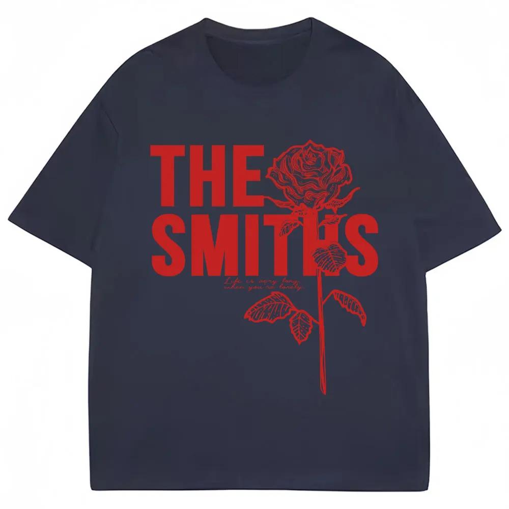 Rock Band The Smiths Grafik T-Shirt Herren Damen Mode Hip Hop Vintage Harajuku T-Shirts Übergroß Lässig Baumwolle T-Shirts Streetwear