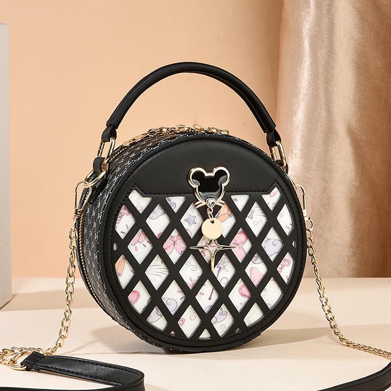 Valentine's Day exquisite small bag portable small round bag versatile chain shoulder messenger bag sweet wind bags