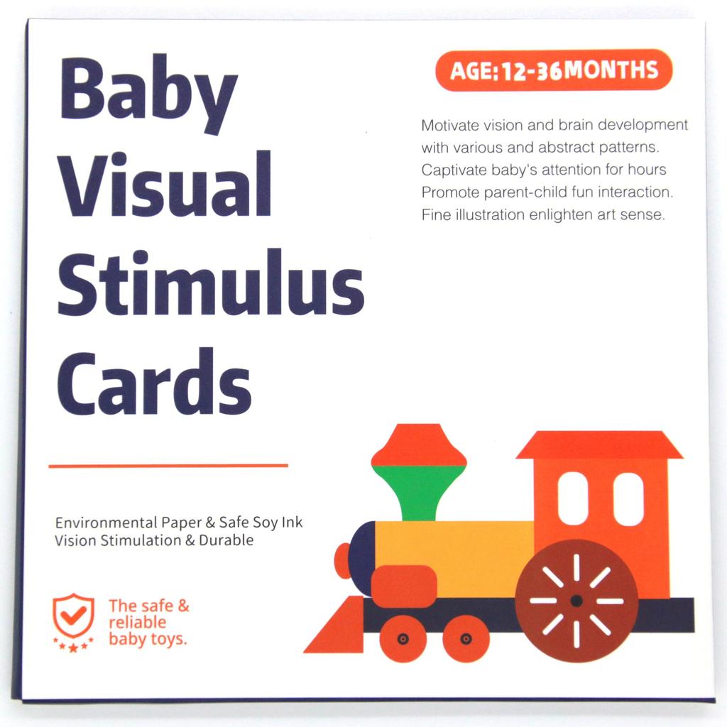 VISUAL CARDS Baby Early Education Training Card Baby Visual Stimulation Black and White Card Tracking Laraca Color Card