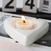 Heart Shaped Candle Holder Love Tea Candle Holder Elegant Statue for Home Anniversary Table Decoration