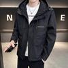 Jacket jacket men's 2025 spring and autumn new hooded men's ruffian handsome American casual versatile tooling top trendy brand
