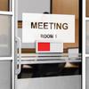 NUOLUX Door In Set of Conference Privacy Privacy Door Removable Sign, Use, Plate, 4, Sliding, Vacant, Office, Room, Meeting, Booked, Bathroom, Toilet,