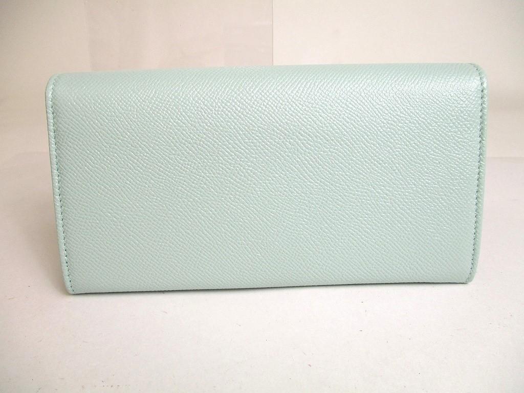 Authentic BVLGARI Light Leather Light Gold H/W Flap Long Wallet #a382  Refurbished
