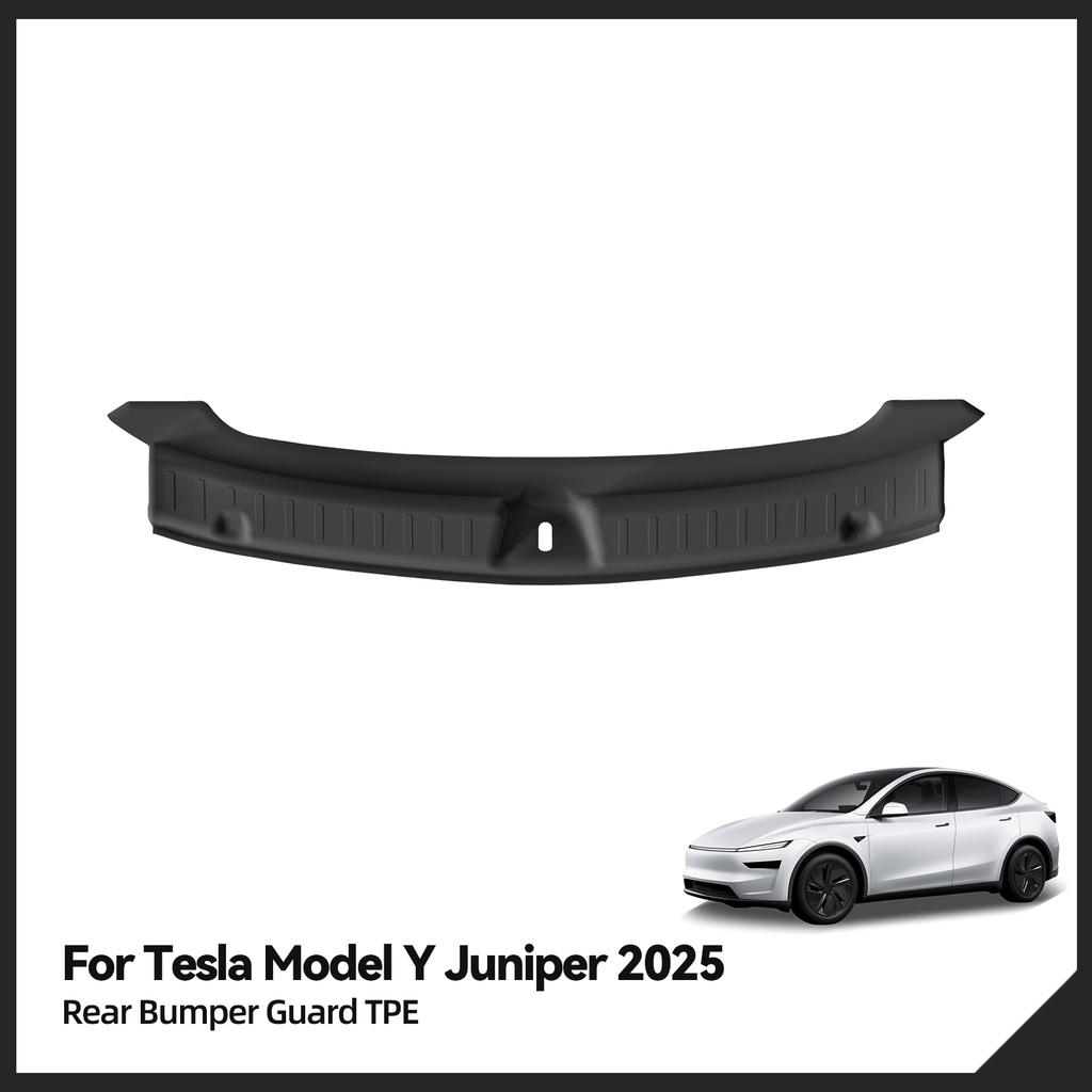 SMABEE for Tesla Model Y Launch 2025 Juniper Rear Trunk Door Sill Guard Strip Rear Bumper Guard Plate Cover Trim Car Accessories