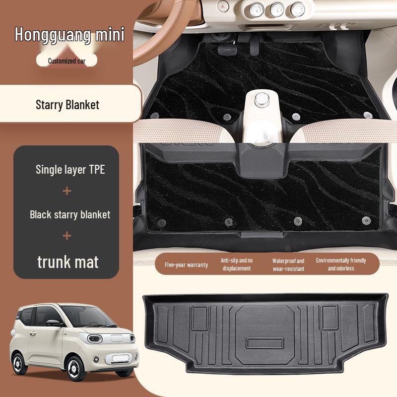 Kompatible Fußmatten für Wuling Hongguang Mini Dritte und Vierte Generation Macaron, Version für vier Türen