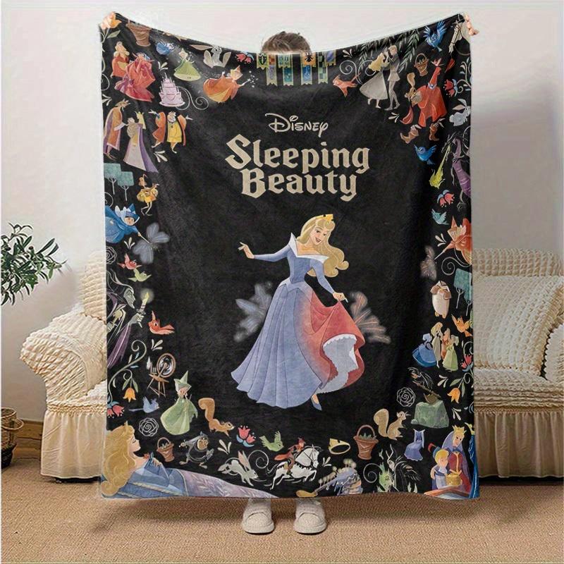 1pc, Disney's Sleeping Beauty Home Decor: Cozy Flannel Blanket Perfect Gift for Bedroom, Living Room, Travel, Camping, Car