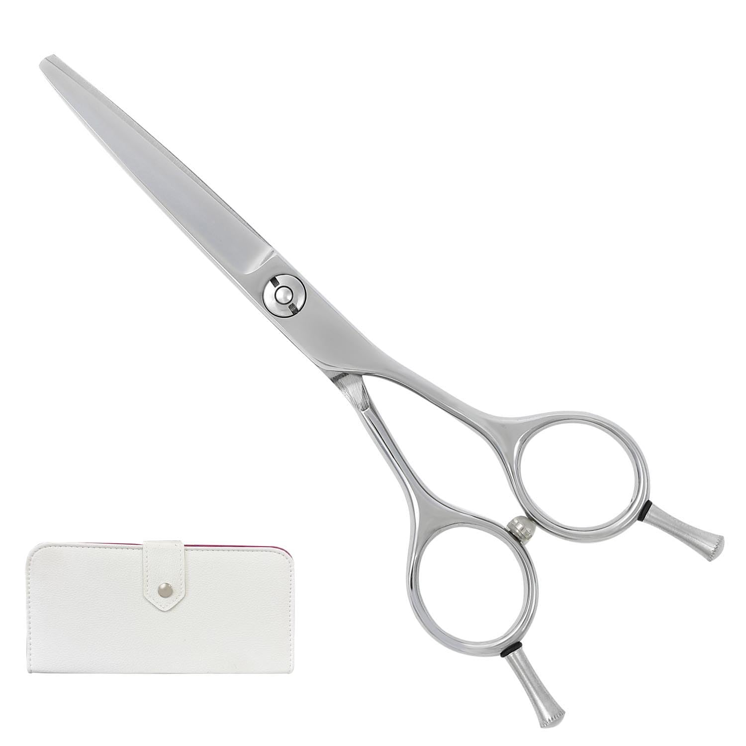 

OU Scissors Professional Scissors with Glasses from a Japanese manufacturer of professional 5.5 inches, Hairdresser s Handle, axis, scissors.
