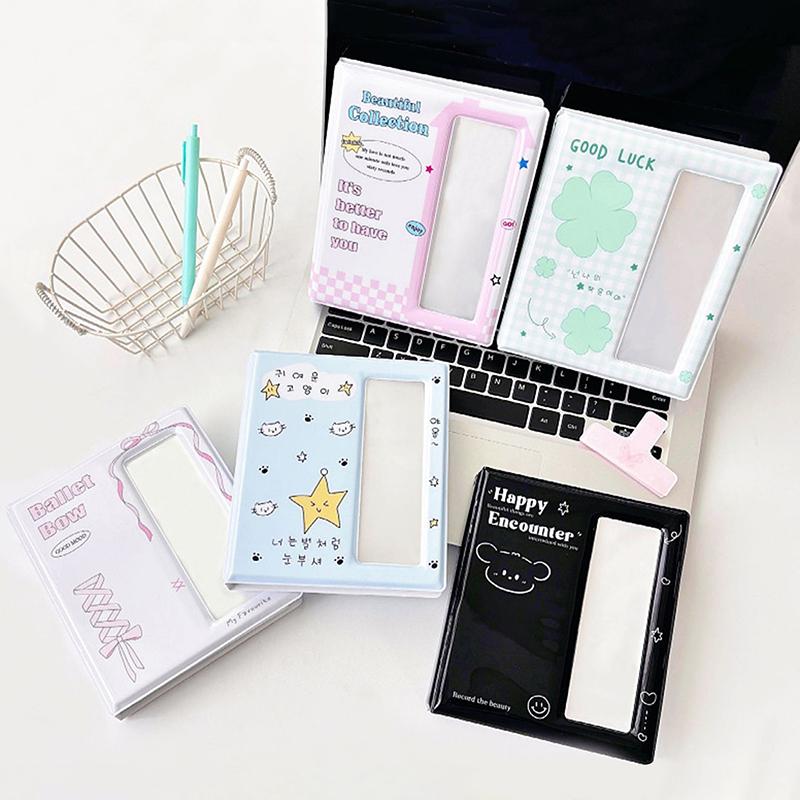 Cartoon Photo Booth Frames Photo Booth Album For 40 Pcs 2X6 Inch Photo Strips Bookmark 20 Pcs 4X6 4R Photo Holder 40 Pages