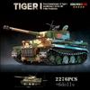Military World War German Tiger I Heavy Tank Building Blocks WW2 Weapons Panzer Panther Medium Tanks Technical Bricks Kids Toys
