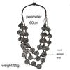 JMXD - Fashion Exaggerated Bohemian Necklace European and American Vintage Ethnic Style Handmade Beaded Women's Accessories