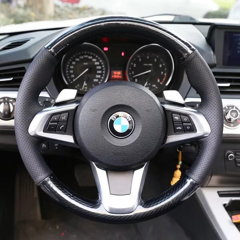 Voor BMW Z4 E89 2009-2014 Handgestikt suède antislip slijtvast Auto Stuurwielhoes