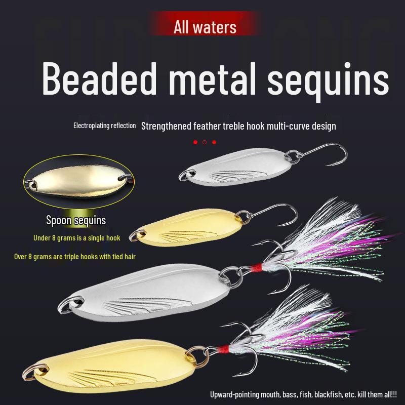 

Блесна-вертушка для форели - Металлическая джиг-приманка с рисунком ракушки для рыбалки 12g серебряный