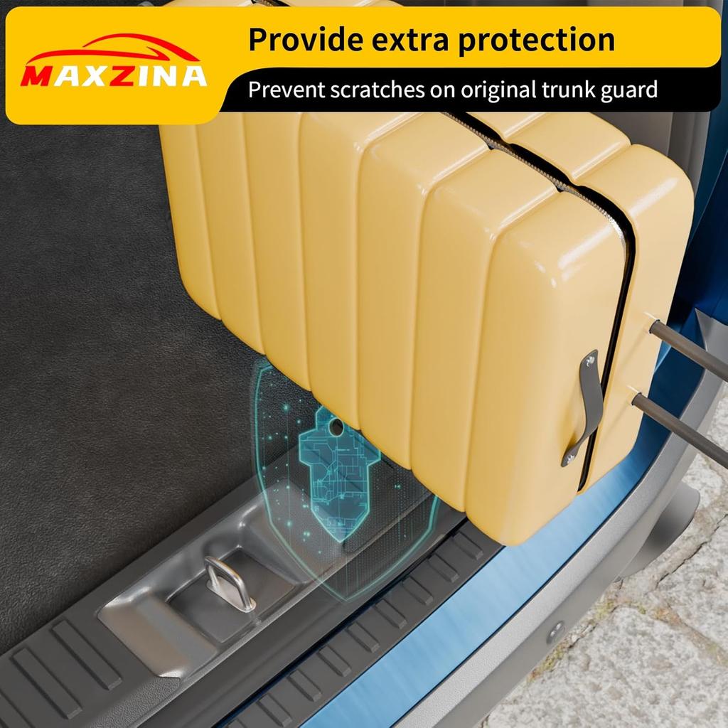 Rear Bumper Protector Compatible With -2025 Honda Pilot TPE Rear Bumper Guard Protection Anti-Scratch Internal & External Trunk Sill Cover For 2024