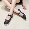 Women's Summer Mesh Breathable Casual Thick Soled Hollow Toe Single Sandals