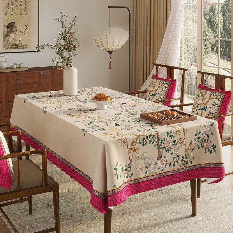 Fashion Tablecloth - Luxurious and High-end Rectangular Tablecloth for Home Dining Table - Household Tablecloth