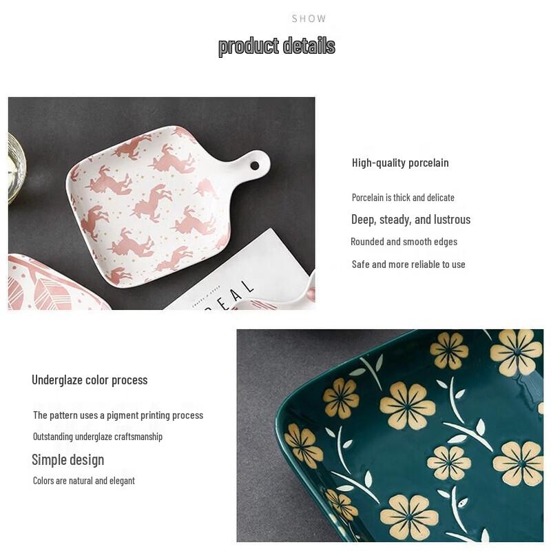 Dairuien Single-Handle Ceramic Baking and Gratin Dish