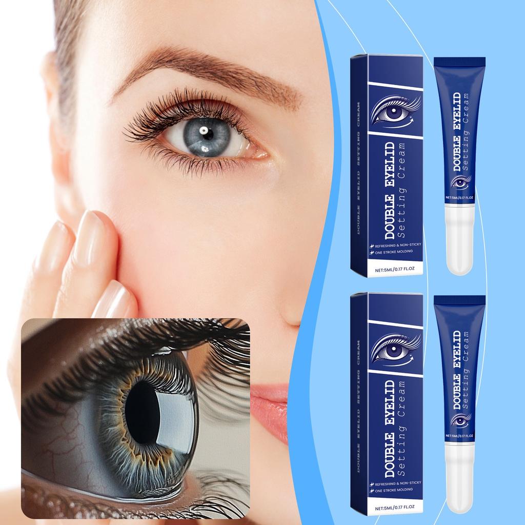 Doppelte Augenlid-Definitionscreme, Augenlid-Styling-Creme, Augenlid-Lifting-Creme zur Augenvergrößerung, lang anhaltende und wasserfeste Augenlid-Formungscreme