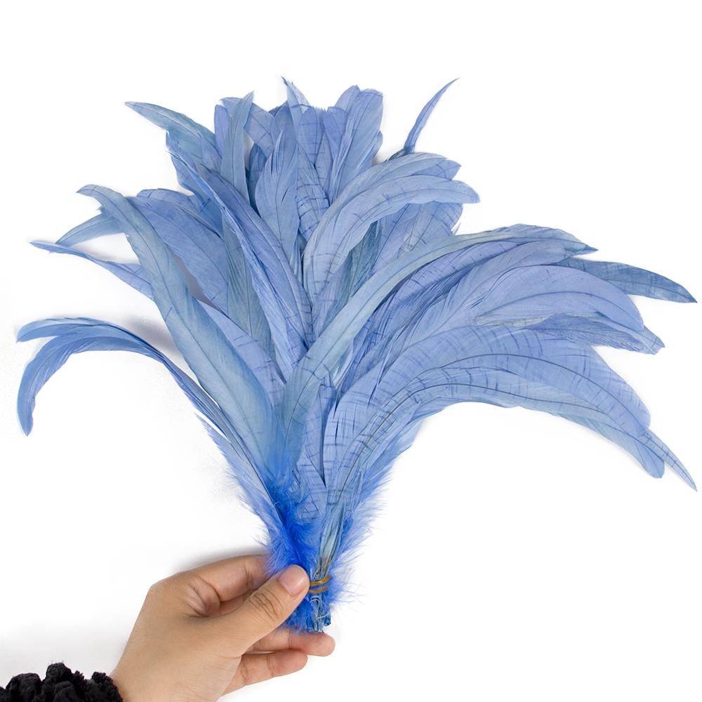 50/100 Stück 25-30cm Hahnenfeder Hochzeitsbasteln DIY Naturfeder Handarbeit Party Feder Karneval Kopfschmuck Dekoration