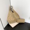 Large Capacity Stylish Rivet Tote Bag For Women Trendy Hollow Design Perfect For Daily Use