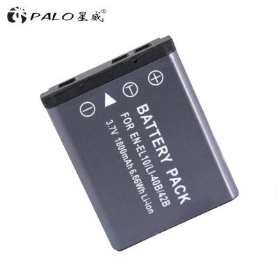 PALO 1-4pcs 1800mAh EN-EL10 EN EL10 LI-42B Li-40B LI42B 40B Camera Battery for Nikon OLYMPUS U700 U710 FE230 FE340 FE290 FE360