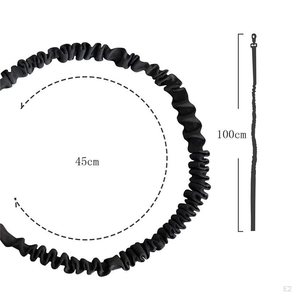 Bungee Dog Leash 2 Padded Handles Training Traction Rope Portable Metal Buckle Pet Leads