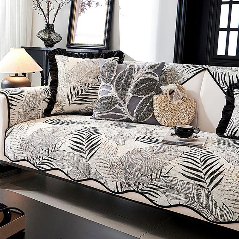 

Жаккардовая подушка для дивана, универсальный нескользящий чехол для дивана из синели, домашний декор, чехол для гостиной, модный чехол для дивана 50x60 Hand towel