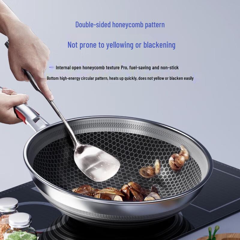 

Kobach Flagship Pro 316L Stainless Steel Non-stick Honeycomb Wok