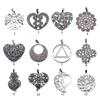 Silver Color Charm Pendants for DIY Bracelet Necklace Jewelry Making Findings