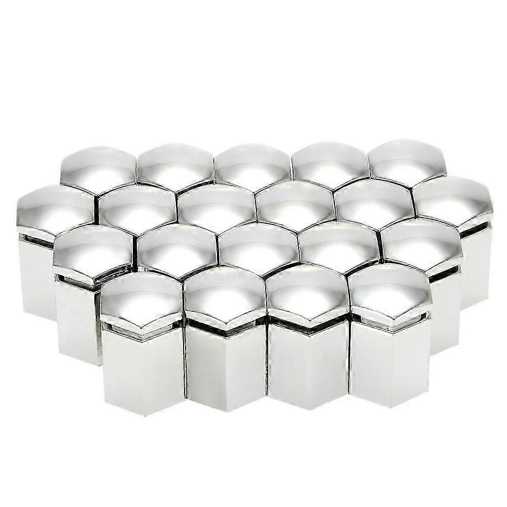 Set of 20Pcs 17mm Car Wheel Nut Bolt Covers Plastic Caps for Vauxhall