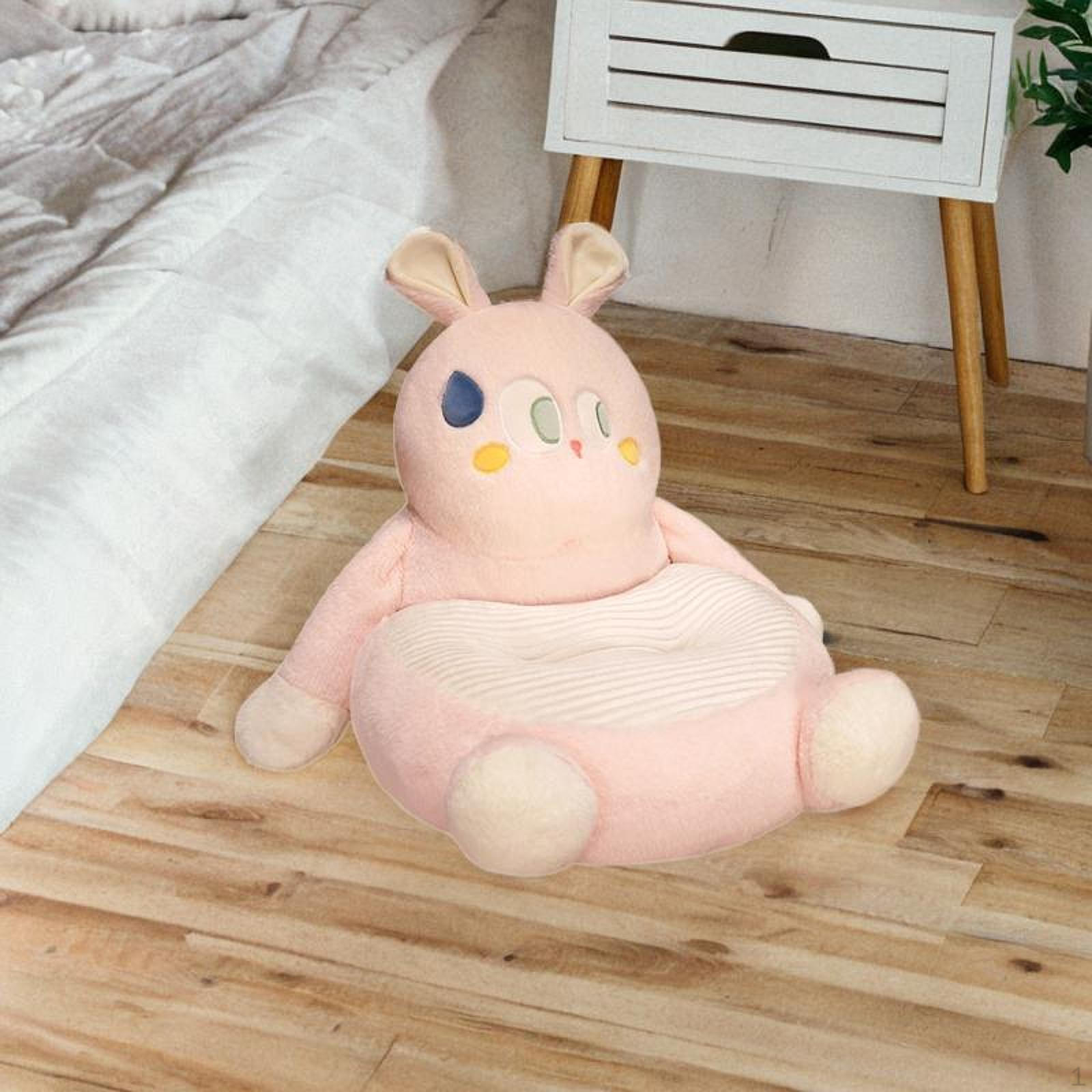 

Animal Design Chair Cushion with Back Support for Office and Home Pink Bunny