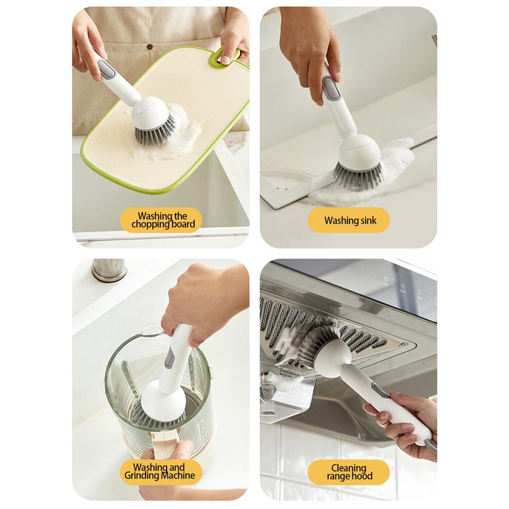 Nontick Oil Resistant Silicone Pot Scrubber Brush For NonScratch Cleaning MultiSurface Use Kitchen Dishwashing Tool