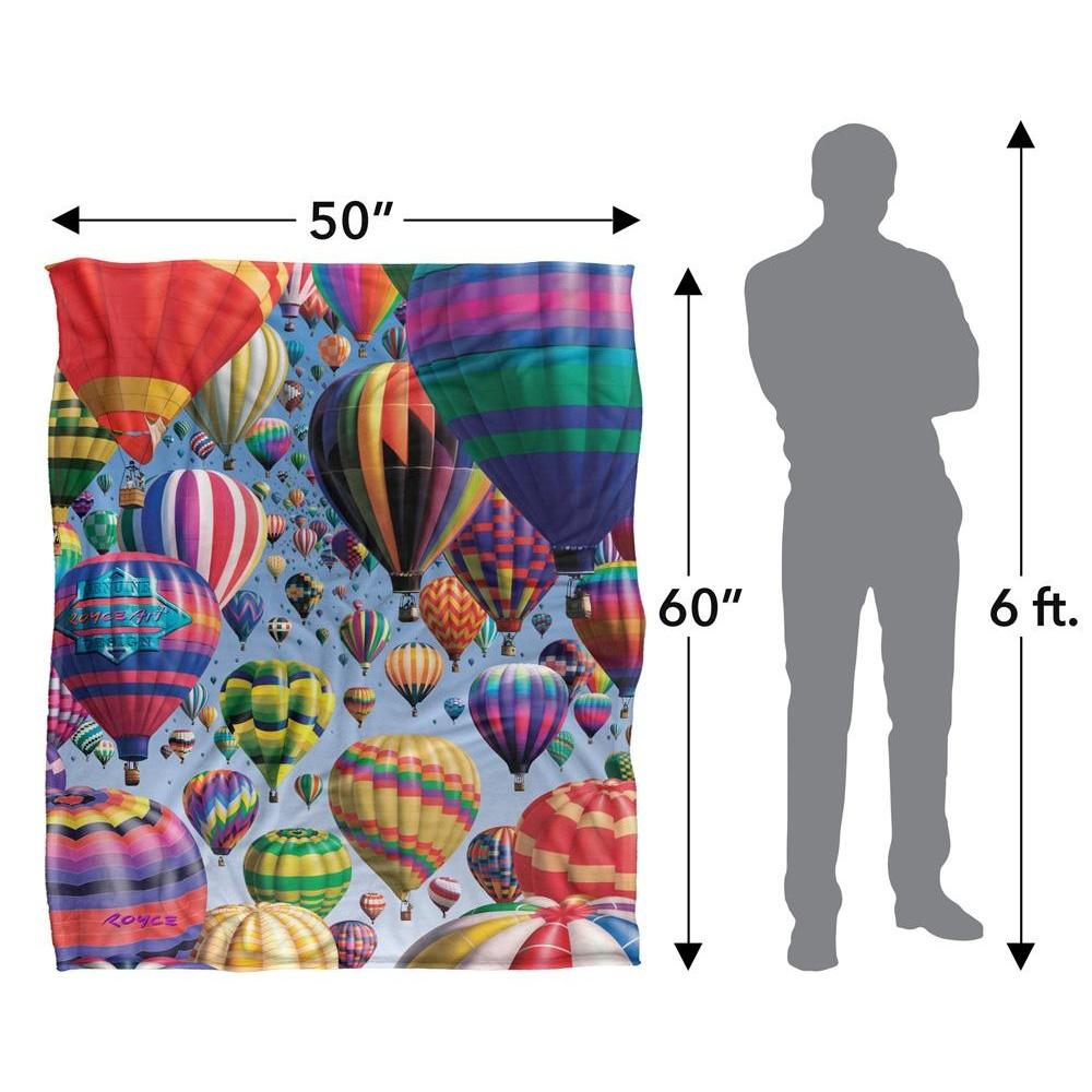 Royce McClure Silky Hot Air Balloon Supersoft Blanket