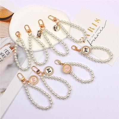 Legierung Anhänger Perle Telefon Lanyard Kopfhörer Abdeckung Keychain Student Tasche Ornament