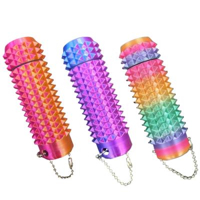 1 Stück Stacheliger Stressabbau-Spielzeug, 3D-gedruckter Schlüsselanhänger für Angst & Neuheitsgeschenk, Stachelige Fidget-Spielzeuge