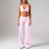 Chen Shijie loose straight-leg pants sports suit women's yoga bra gathers to show chest and moisturizes yoga suit fitness suit