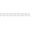 VidaXL Garden Fence with Steel Arch 1426 X 120 Cm Black 277672
