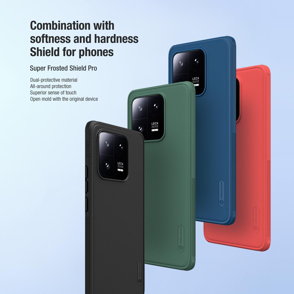 Nillkin Für Xiaomi 14 Pro / 13 5G Hülle Super Frosted Shield Ultra-Dünn Hart-PC Matt Hülle Schutz Rückseite für Xiaomi 13 5G