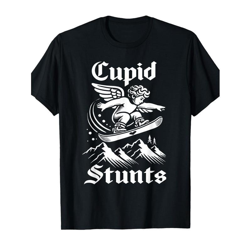 Funny Cupid Stunts Valentine's Inappropriate Embarrassing T-Shirt