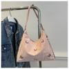 Fashion butterfly decoration personalized shoulder bag women's large-capacity casual versatile messenger bag multi-functional commuter backpack